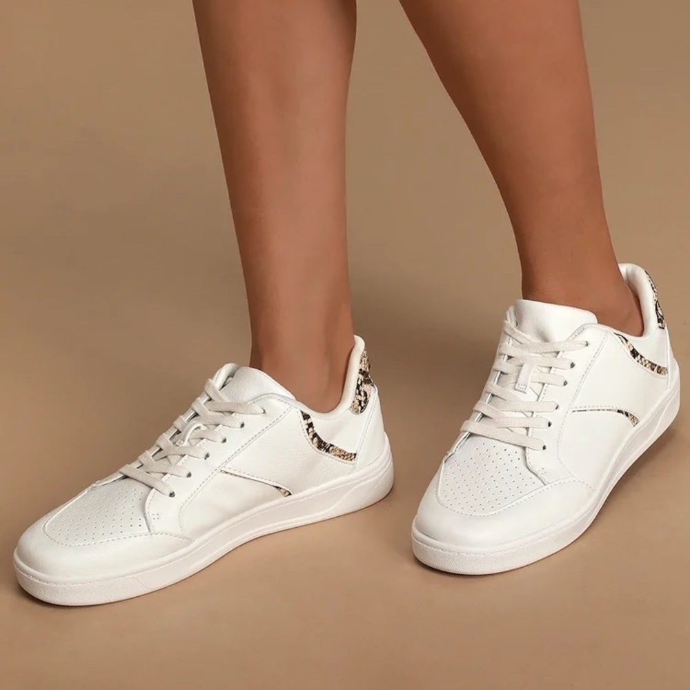 Steve Madden Harmonize Snakeskin Sneakers